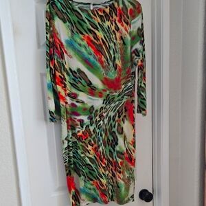 Multicolor Animal Print Dress
